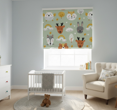 Childrens blind with nordic mountain design - TenStickers