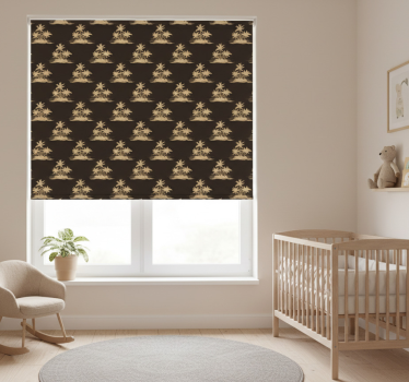 Childrens blind with palm trees on black background - TenStickers