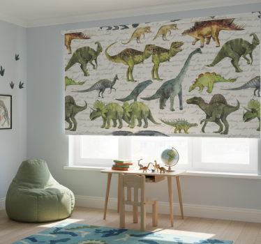 Childrens blind with realistic dinosaurs design - TenStickers