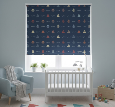 Childrens blind with sailing boats design - TenStickers