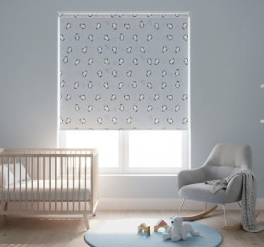 Childrens blind with seamless penguin pattern - TenStickers
