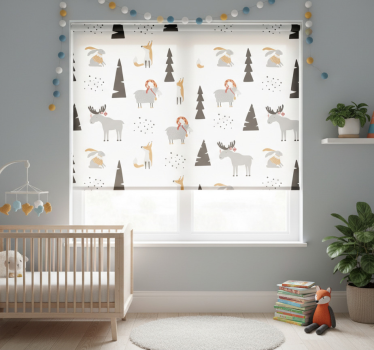 Childrens blind with winter animals design - TenStickers