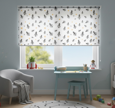 Childrens blind black rockets - TenStickers