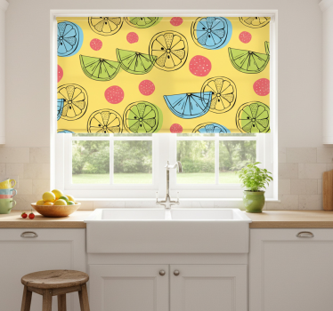Citrus fruits kitchen blind - TenStickers