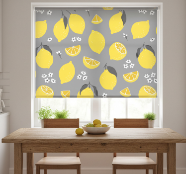 Citrus pattern kitchen blind - TenStickers