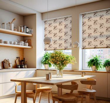 Coffee illustration Kitchen blind - TenStickers