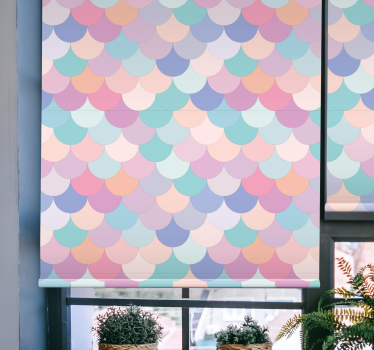 Colorful Scale Patterns texture and pattern blind - TenStickers