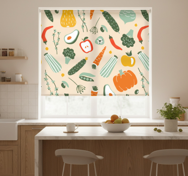 Colorful variety kitchen blind - TenStickers