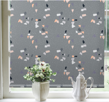 Simple grey terrazzo texture and pattern blind - TenStickers
