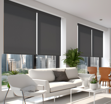 Cracked pepper monocolor grey design window cover  - TenStickers