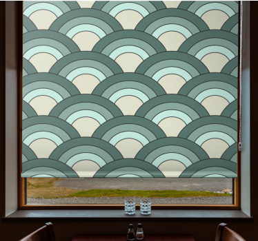 Curved Pattern Design modern blind - TenStickers