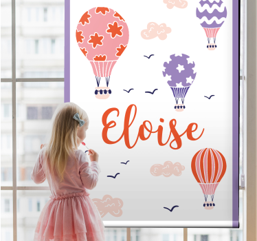 Custom hot air balloons childrens blind - TenStickers