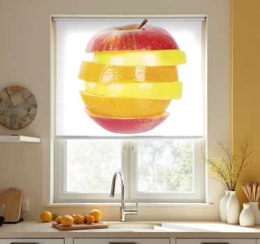 Cut apple  kitchen blind - TenStickers