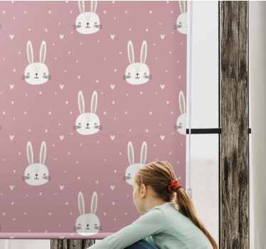 Baby bunny faces childrens blind - TenStickers