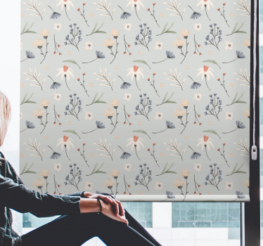 Delicate elements flower blind - TenStickers
