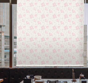 Delicate Pink Roses flower blind - TenStickers