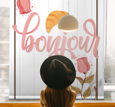 Design with a croissant Kitchen window blind - TenStickers