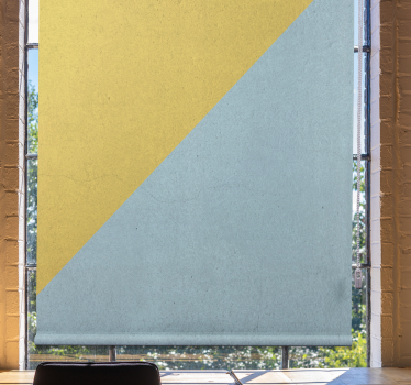 Diagonal color blocks Office blind - TenStickers