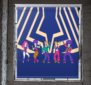 Disco Dance Vibe funky roller blind - TenStickers