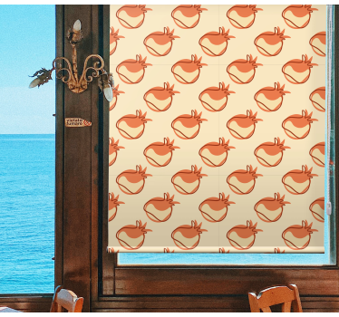 Doodle pomegranate Fruit and vegetable roller blind - TenStickers