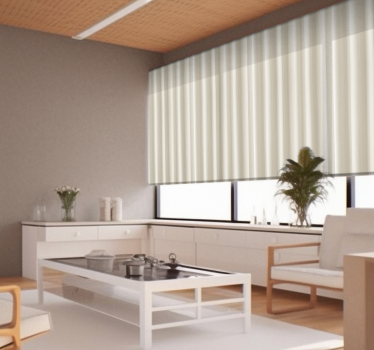 Ecru curtain print texture and pattern window cover  - TenStickers