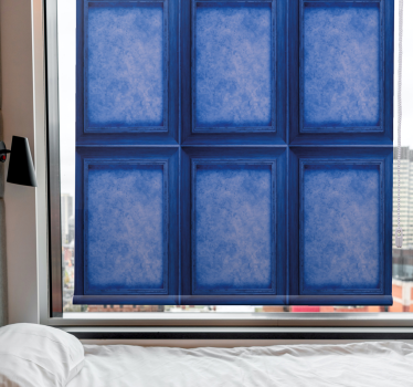 Elegant blue panels texture and pattern blind - TenStickers