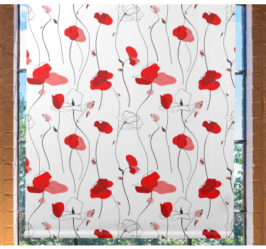 Elegant Floral Bloom flower blind - TenStickers