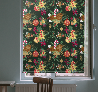 Festive Candy Elements flower blind - TenStickers