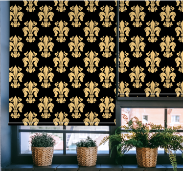 Fleur-de-lis Classic roller blind - TenStickers