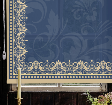 Floral border Original blind - TenStickers