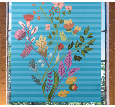 Botanical arrangement flower blind - TenStickers