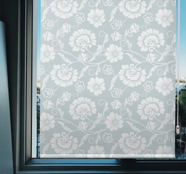 Grey motif sophistication flower blind - TenStickers