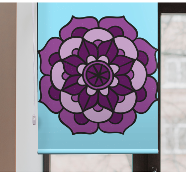 Flower blind intricate purple blossom - TenStickers