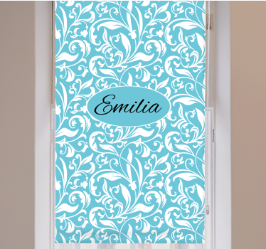 Flower blind personalized floral design - TenStickers