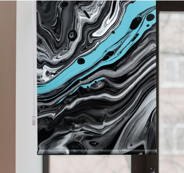 Fluid Black Patterns texture and pattern blind - TenStickers