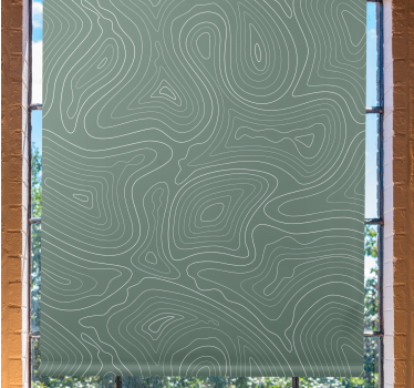 Fluid Topography Lines texture and pattern blind - TenStickers