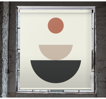 Fountain abstract geometric art Blind art - TenStickers
