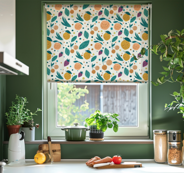 Fruit flavours kitchen blind - TenStickers