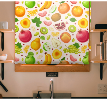 Fruits slices and vegetable roller blind - TenStickers