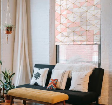 Geo Diamonds Texture and pattern roller blind - TenStickers