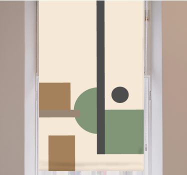 Geometric Abstract Composition modern blind - TenStickers