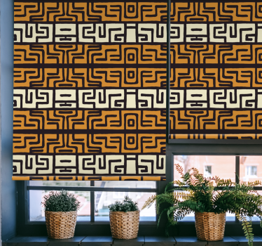 Geometric Arrangement Blend texture and pattern blind - TenStickers