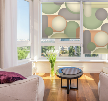 Geometric Circle Arrangement modern blind - TenStickers