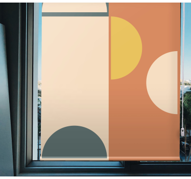 Geometric circle pattern modern blind - TenStickers