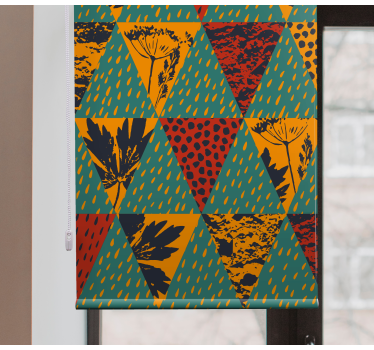 Geometric floral pattern modern blind - TenStickers