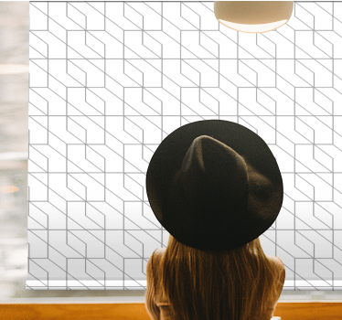 Elegant geometric art modern blind - TenStickers