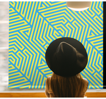 Geometric Linear Arrangement texture and pattern blind - TenStickers