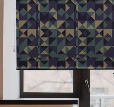 Geometric Pattern Blocks modern blind - TenStickers