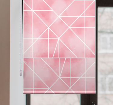 Pink geometric shapes texture and pattern blind - TenStickers