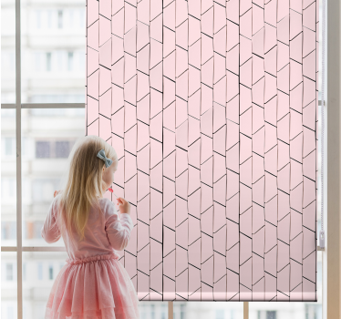 Pink geometric patterned design texture and pattern blind - TenStickers